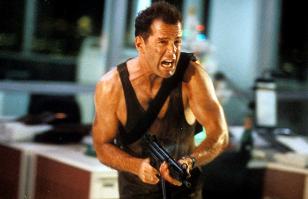 Young Bruce Willis in Die Hard